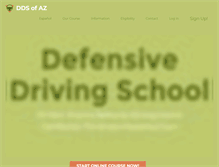 Tablet Screenshot of defensivedrivingschoolofaz.com